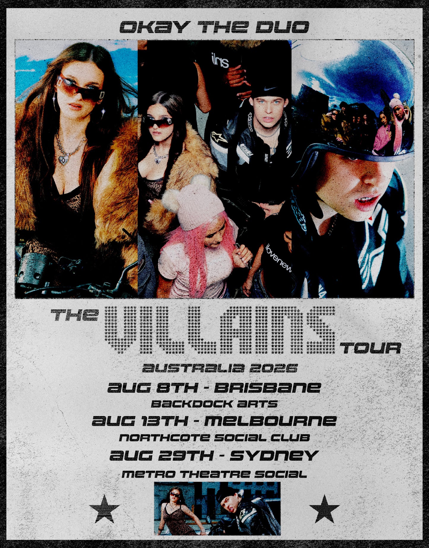 Official VILLAINS Tour Poster
