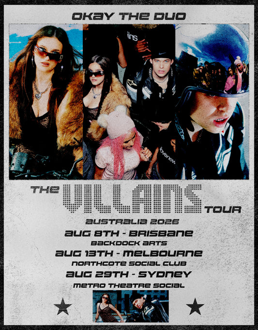 Official VILLAINS Tour Poster